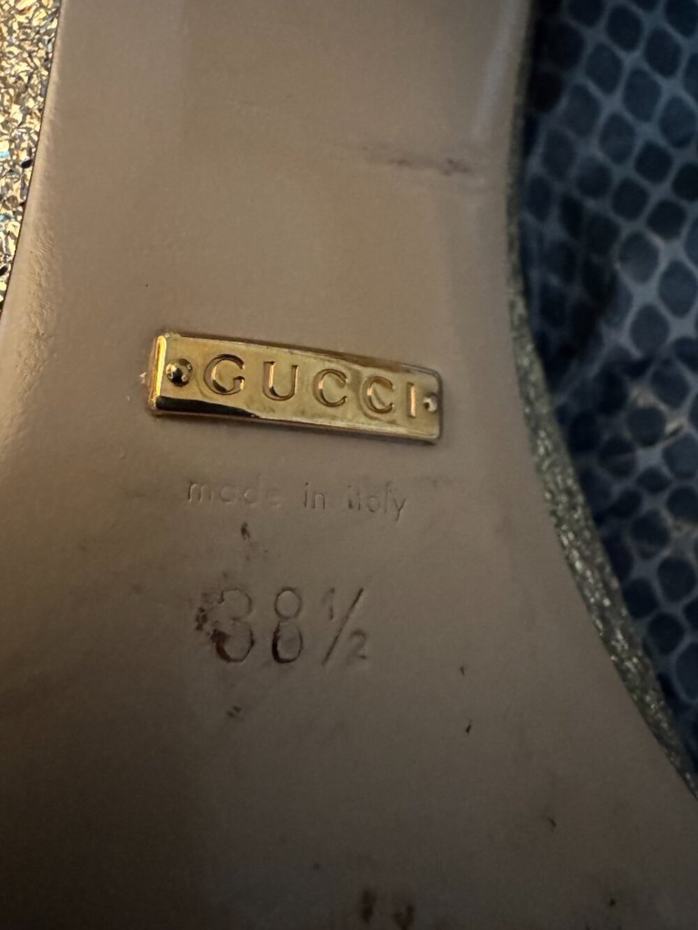 GUCCI Galassia Platino Marmont Loafers - Picture 9 of 9